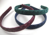 School Hair Accessories - custom made, choose colours needed- Single Colour Woven Ribbon Headband 1.5cm or 2.5cm
