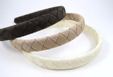School Hair Accessories - custom made, choose colours needed- Single Colour Woven Ribbon Headband 1.5cm or 2.5cm