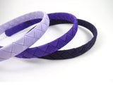 School Hair Accessories - custom made, choose colours needed- Single Colour Woven Ribbon Headband 1.5cm or 2.5cm