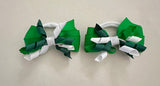 School Hair Accessories - custom made, choose colours needed- Pair of Bow Korker Hair Ties or Clips