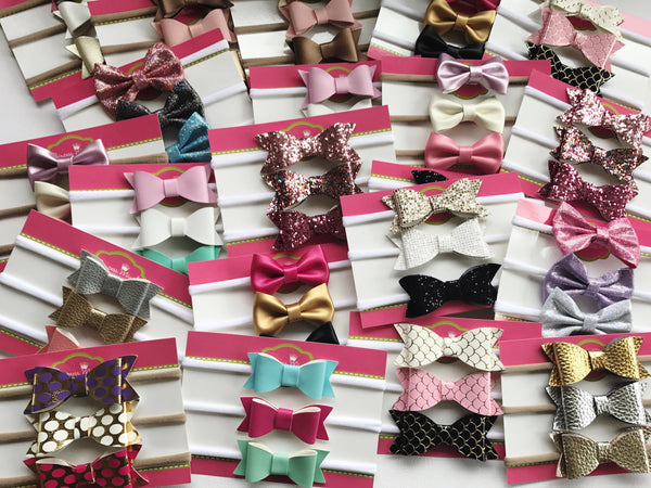 Mystery Pack of 12 Headbands with Bows