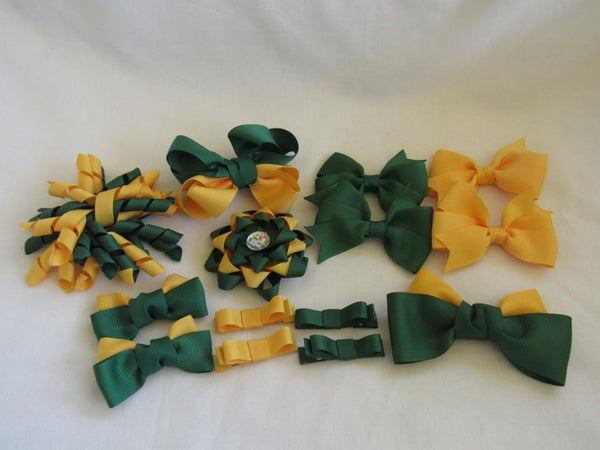 School Hair Accessories -custom made, choose colours needed-Large Clip Pack