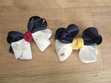 School Hair Accessories, choose colours needed Eight Loop Bow Clip, Hair Tie or Headband