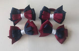 School Hair Accessories, choose colours Pinwheel Loopy Bow Hair Tie, Headband or Clip