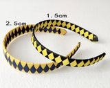 School Hair Accessories custom made, choose colours needed- Pack of 2 Woven Headbands