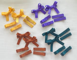 School Hair Accessories- custom made, choose colours needed- 3 pairs of Mini Fringe Clips