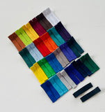School Hair Accessories- custom made, choose colours needed- 2 Pairs of Ribbon Lined Fringe Clips
