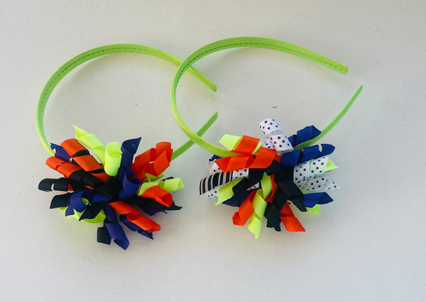 Crazy Curly Halloween Headband, Hair Tie or Hair Clip
