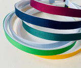 School Hair Accessories - custom made, choose colours needed- Ribbon Lined Headband