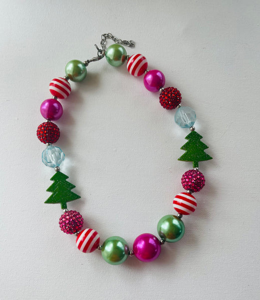 Christmas best sale bead necklace