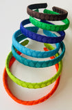 School Hair Accessories - custom made, choose colours needed- Woven Ribbon Headband 1.5cm or 2.5cm