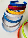 School Hair Accessories - custom made, choose colours needed- Woven Ribbon Headband 1.5cm or 2.5cm