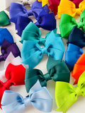 School Hair Accessories custom made, you choose colours, Pinwheel Bow Hair Ties, Headbands or Clips
