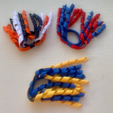 School Hair Accessories - custom made, choose colours needed- Pair of Short Korker Hair Ties