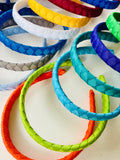 School Hair Accessories - custom made, choose colours needed- Woven Ribbon Headband 1.5cm or 2.5cm