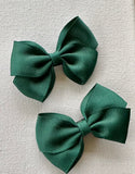 Pair Ribbon Bow Clips, choose colour needed