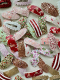 Mixed Pack of 5 Snap Clips Christmas Themed