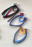 School Hair Accessories -custom made, choose colours needed- Short Ribbon Double Bow Hair Tie