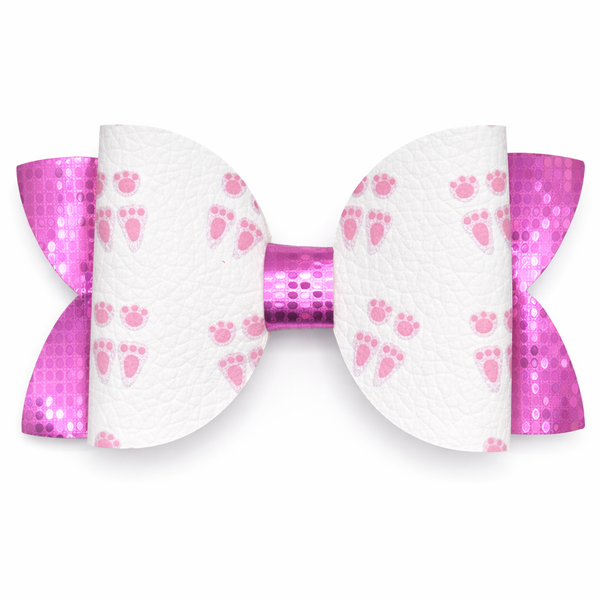 Easter Bunny Paw Prints Hair Clip