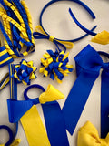 Electric Blue and Daffodil Yellow School Hair Accessories Pack