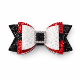Santa Bow Christmas Hair Clip