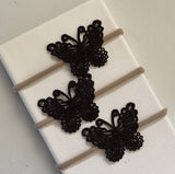 Black Lace Butterfly Headband