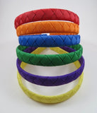 School Hair Accessories - custom made, choose colours needed- Single Colour Woven Ribbon Headband 1.5cm or 2.5cm