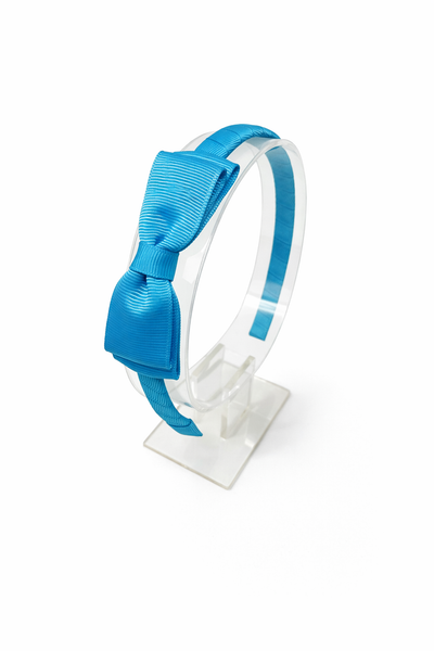 Turquoise 3 inch Bow Headband School Hair Accessories