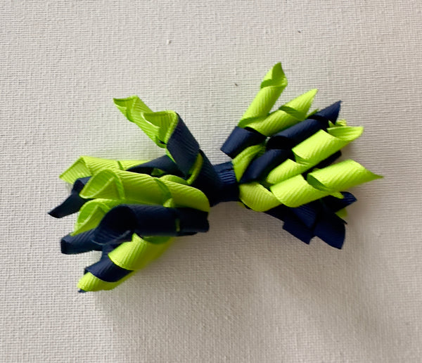 Korker clip apple green and navy blue