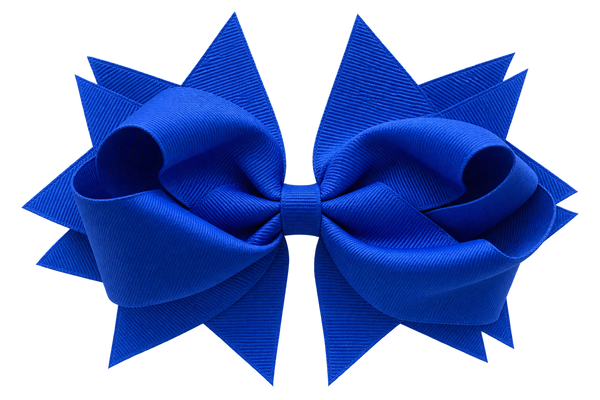 Royal Blue 4.5 Inch Bow Hair Clip School Hair Accessories