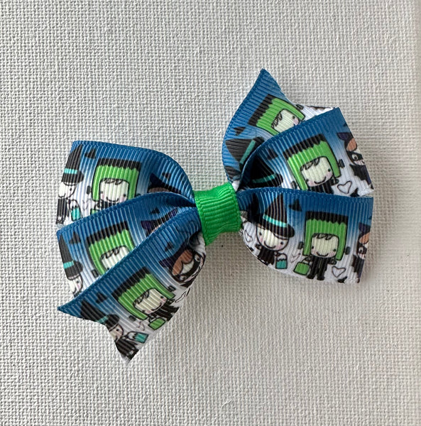 Halloween Witch, Ghost, Bat Hair Bow Clip