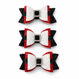 Santa Bow Christmas Hair Clip