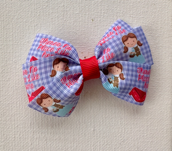 Dorothy Ruby Slippers Hair Bow Clip