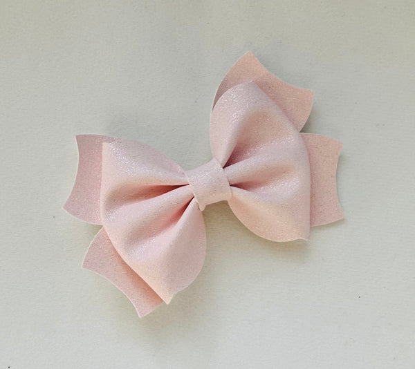 Large Pink Shimmer Christmas Bow