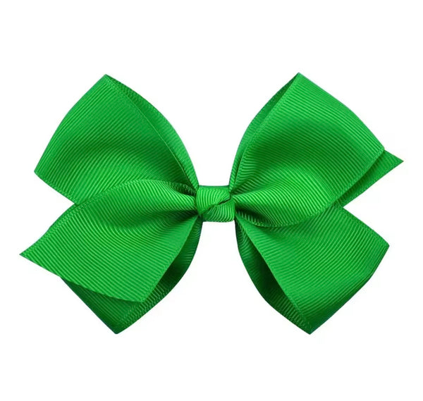 Emerald Green 4.5 Inch Bow Hair Clip School Hair Accessories