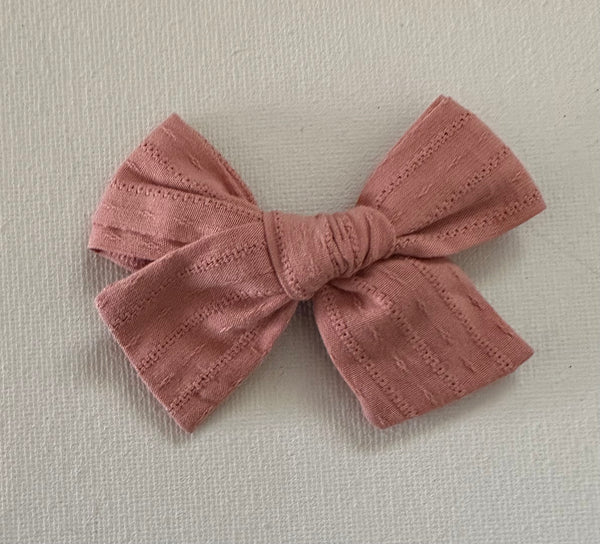 Fabric Bow Hair Clip