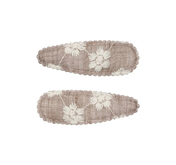 Bloom Snap Clip Pair Taupe