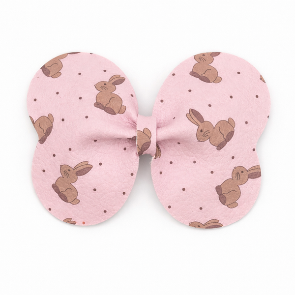 Chocolate Bunny Easter Hair Clip