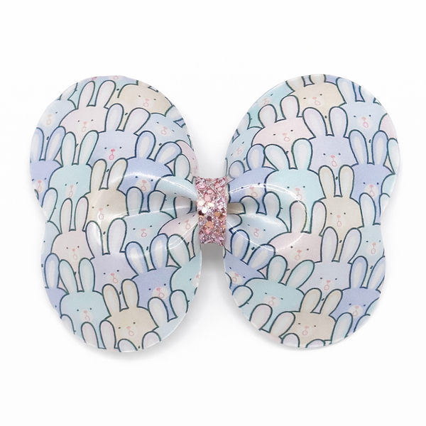 Pastel Bunnies Easter Hair Clip