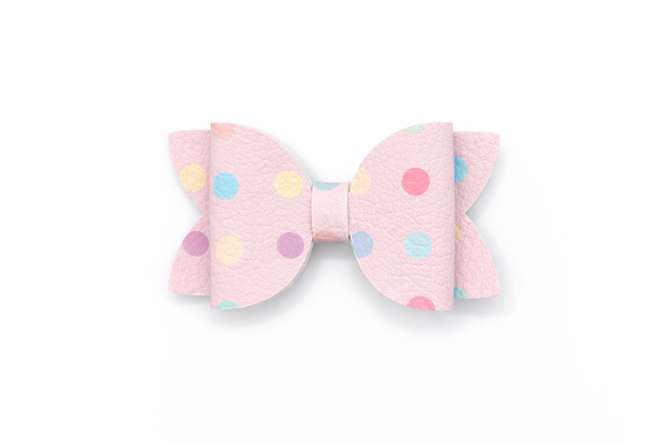 Pink Spots Hair Clip