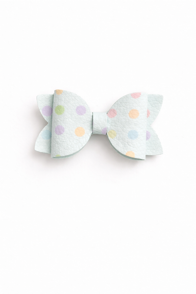 Mint Spots Hair Clip