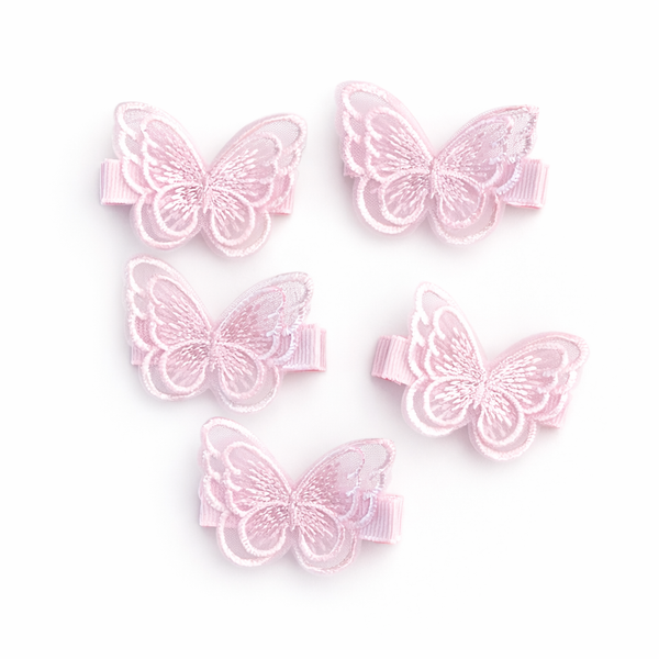 Pink Butterfly Hair Clip