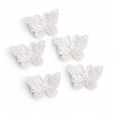 Ivory Lace Butterfly Hair Clip