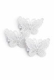 Ivory Lace Butterfly Hair Clip