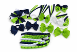 School Hair Accessories -custom made, choose colours needed - Ultimate Pack clips, hair ties and headbands
