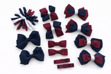School Uniform, Sport Team Hair Accessories  -custom made, choose colours needed - Just Clips Pack 1