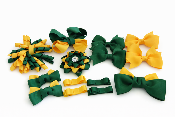 School Hair Accessories -custom made, choose colours needed-Large Clip Pack