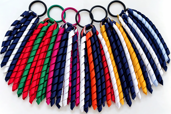 School Hair Accessories - custom made, choose colours needed- Korker Hair Tie