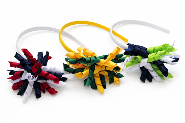 School Hair Accessories -custom made, choose colours needed -Korker Headband