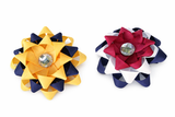 School Hair Accessories - custom made, choose colours needed- Ribbon Flower Clip, Hair Tie or Headband